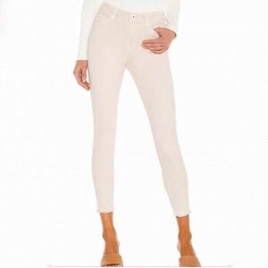 Jonathan Simkhai Standard Costa Mid-Rise Crop Skinny Jeans Color Stone Size 26